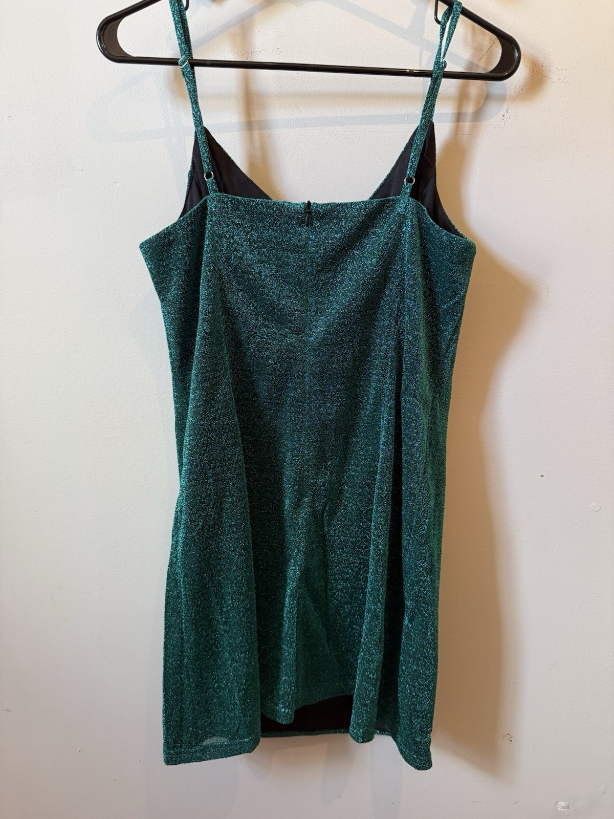 Lulus vamped Up Turquoise Sparkly L Sleeveless Mini Dress