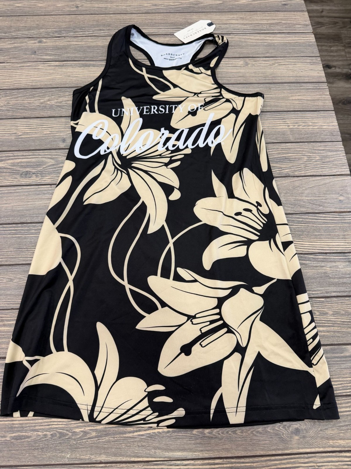 University Of Colorado Womens Floral Racerback Dress S By Boxercraft