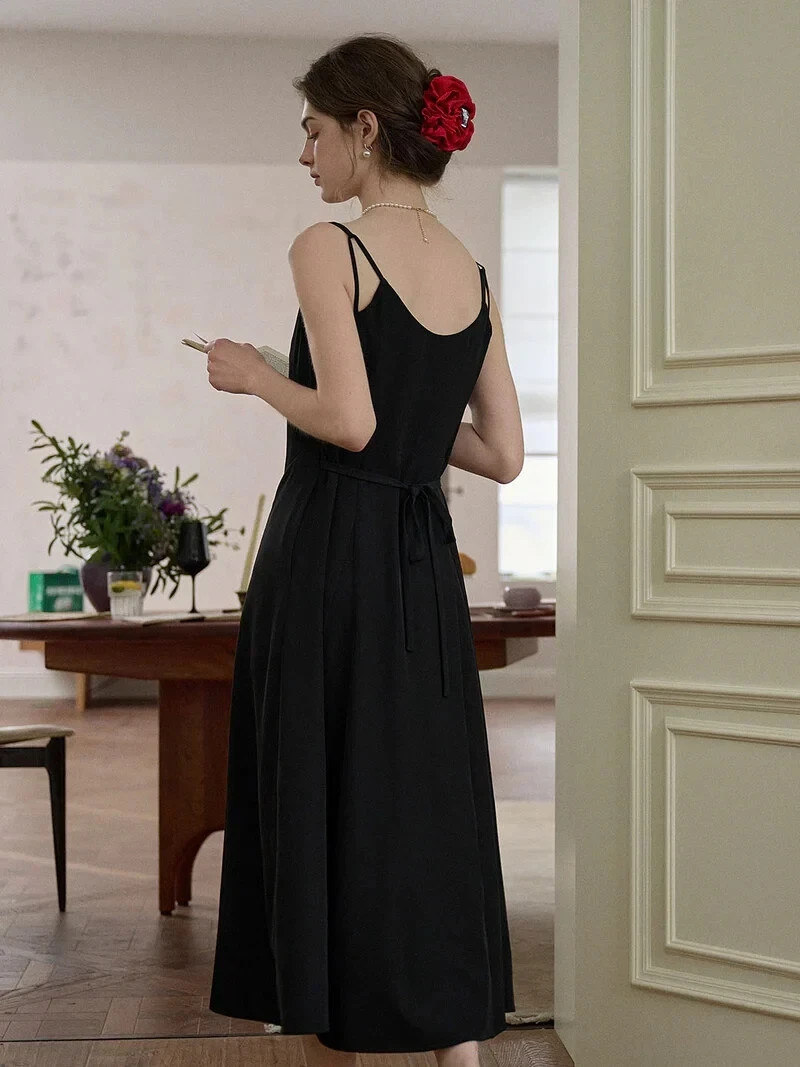 Candy Elegant Square Neck A-Line Sling Dress Size Large