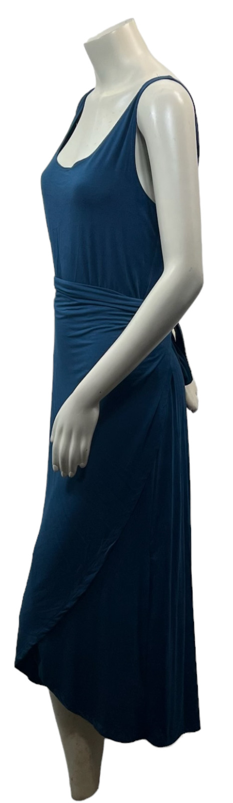 And Now This Dress Womens Plus Size 1X Teal Blue Sleeveless Side Tied Knot New