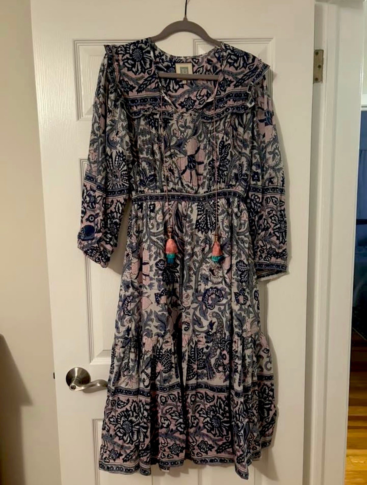 Bell by Alicia Bell Lana Keyhole Tassel-Tie Dress Size Medium M