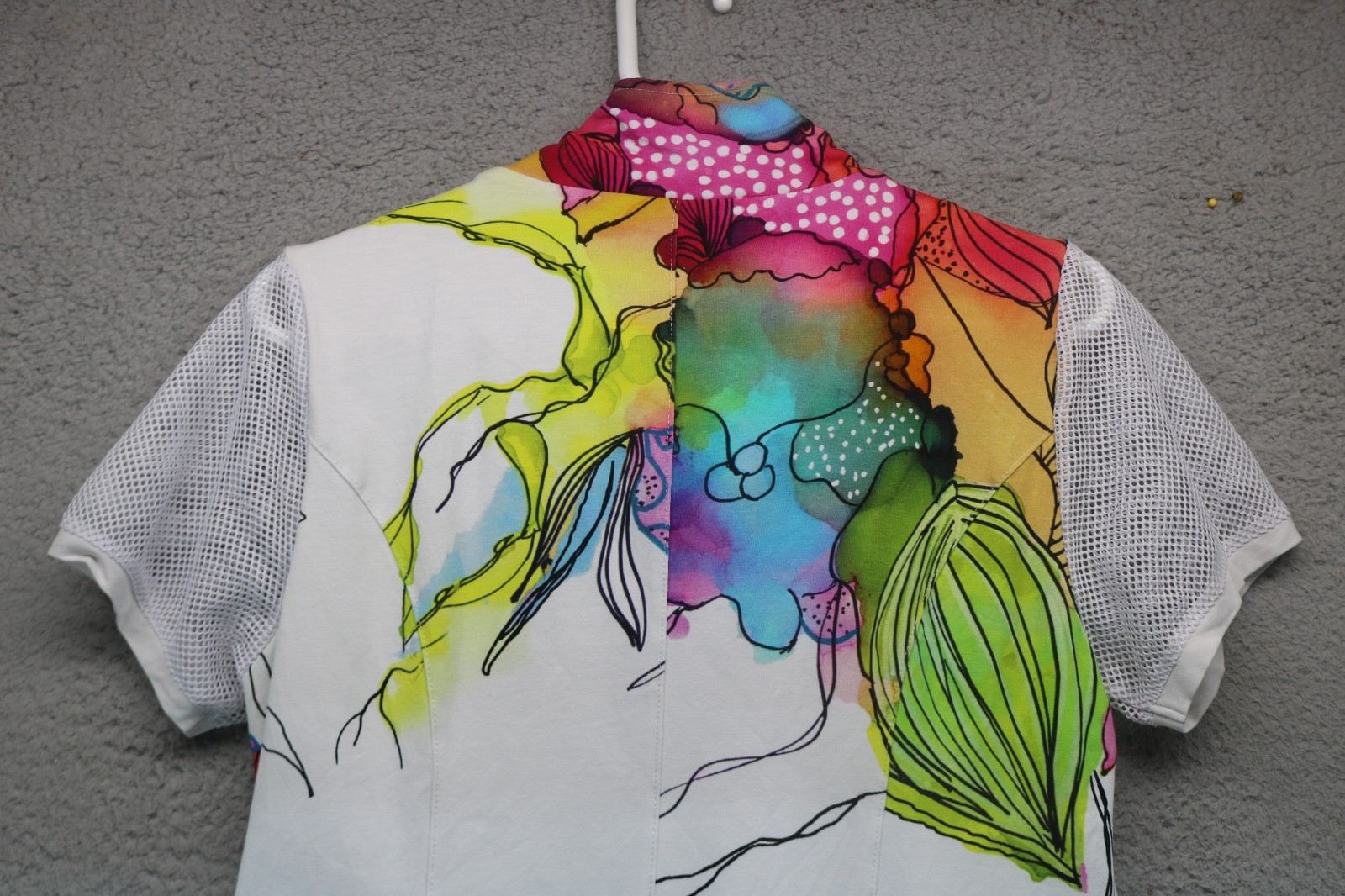 Art Simply by Dolcezza “Vivacity” Watercolor Dress-Lined-Large-Art to Wear