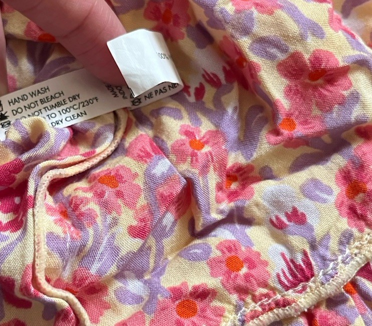 Poupette St Barth Midi Dress Sleeveless Pompom Bohemian Floral Size S
