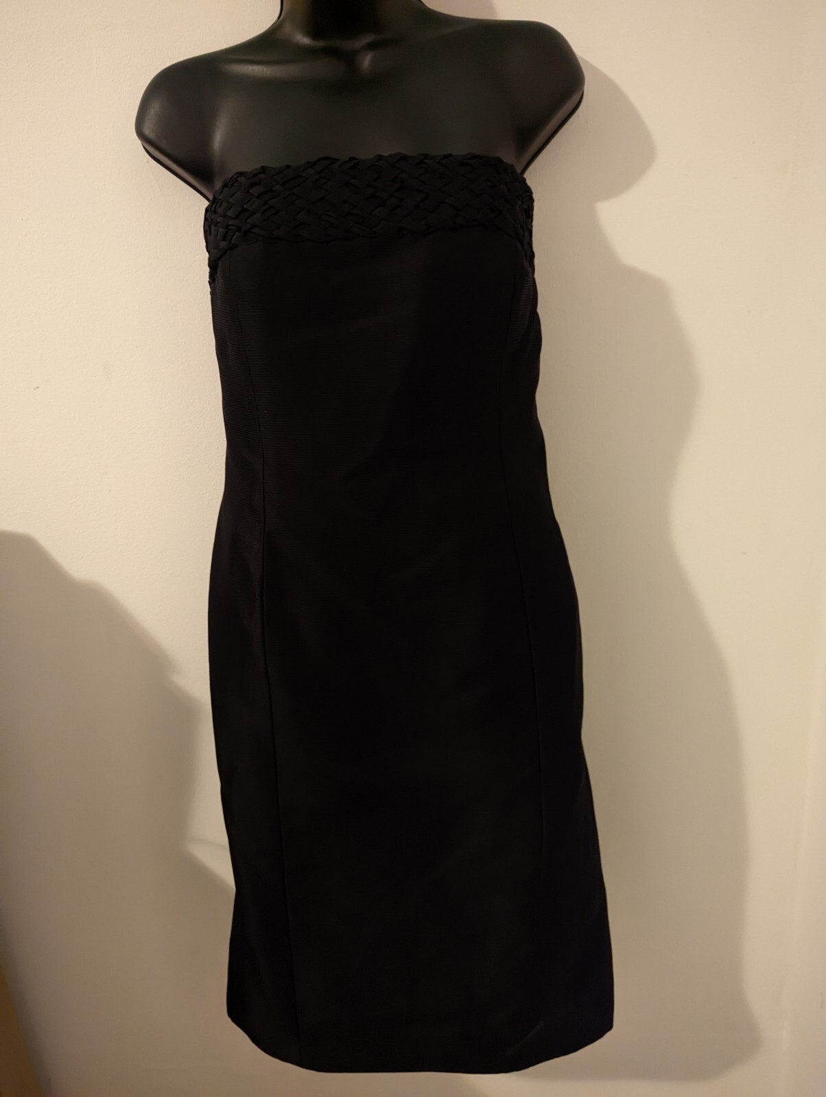 Linda Allard Ellen Tracy Black Strapless Dress Women’s Size 6