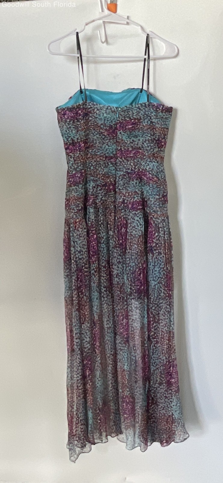 Kurt Thomas Womens Multicolor Printed Strapless Fit & Flare Dress Size 4