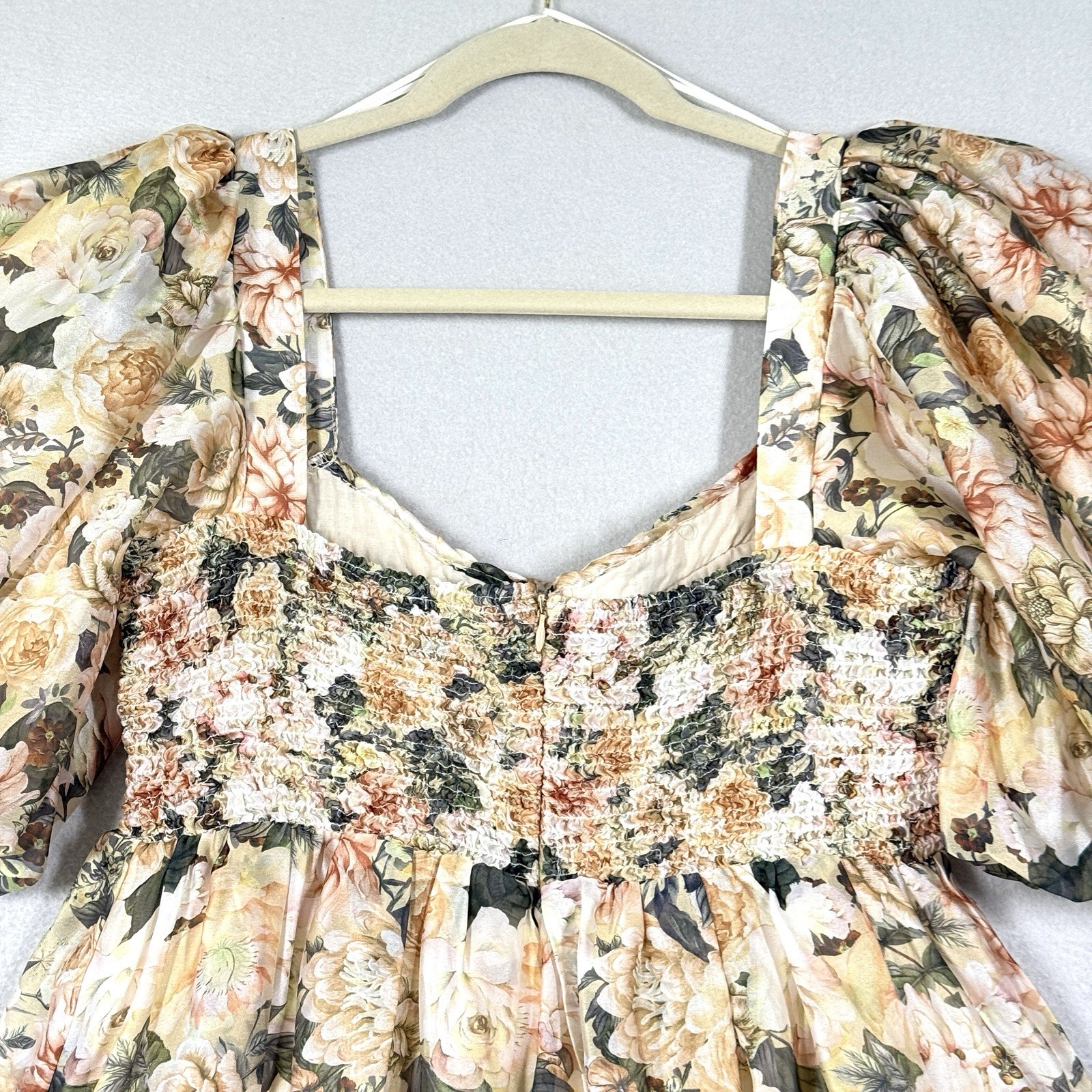 Worth Collective Dress Medium Harlow Maxi Floral Bump Friendly Cottage Garden