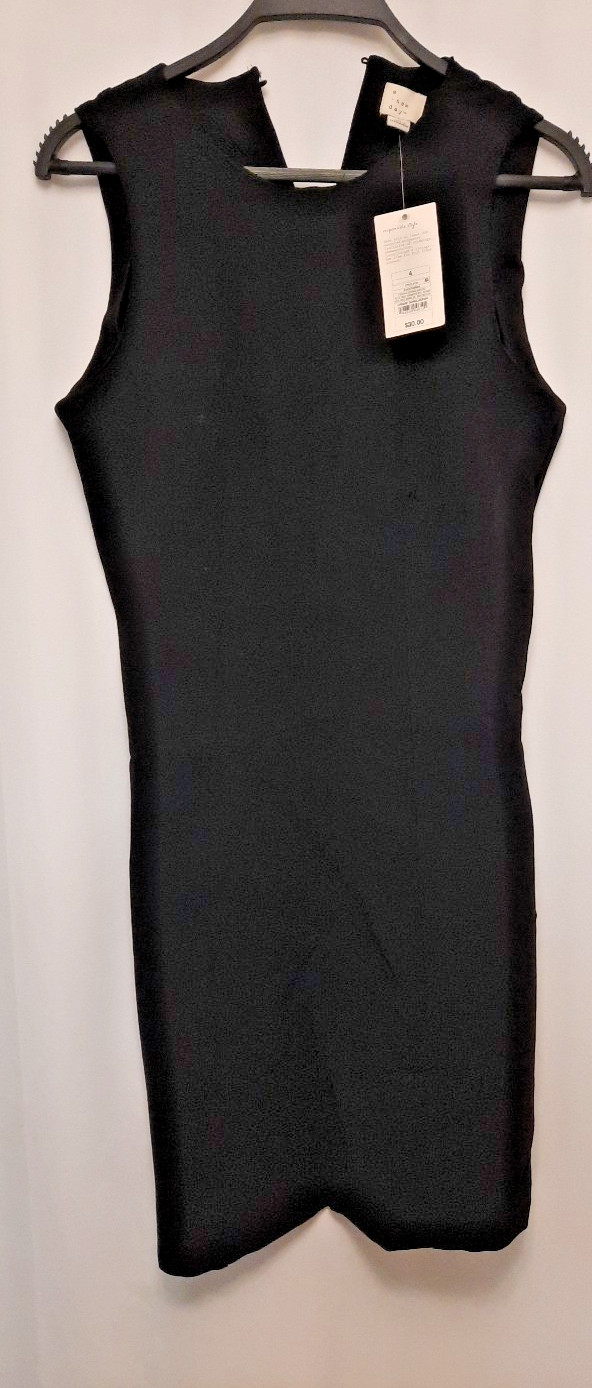 Women’s Mini Sheath Dress – A New Day Black 4 Nwt Msrp $30