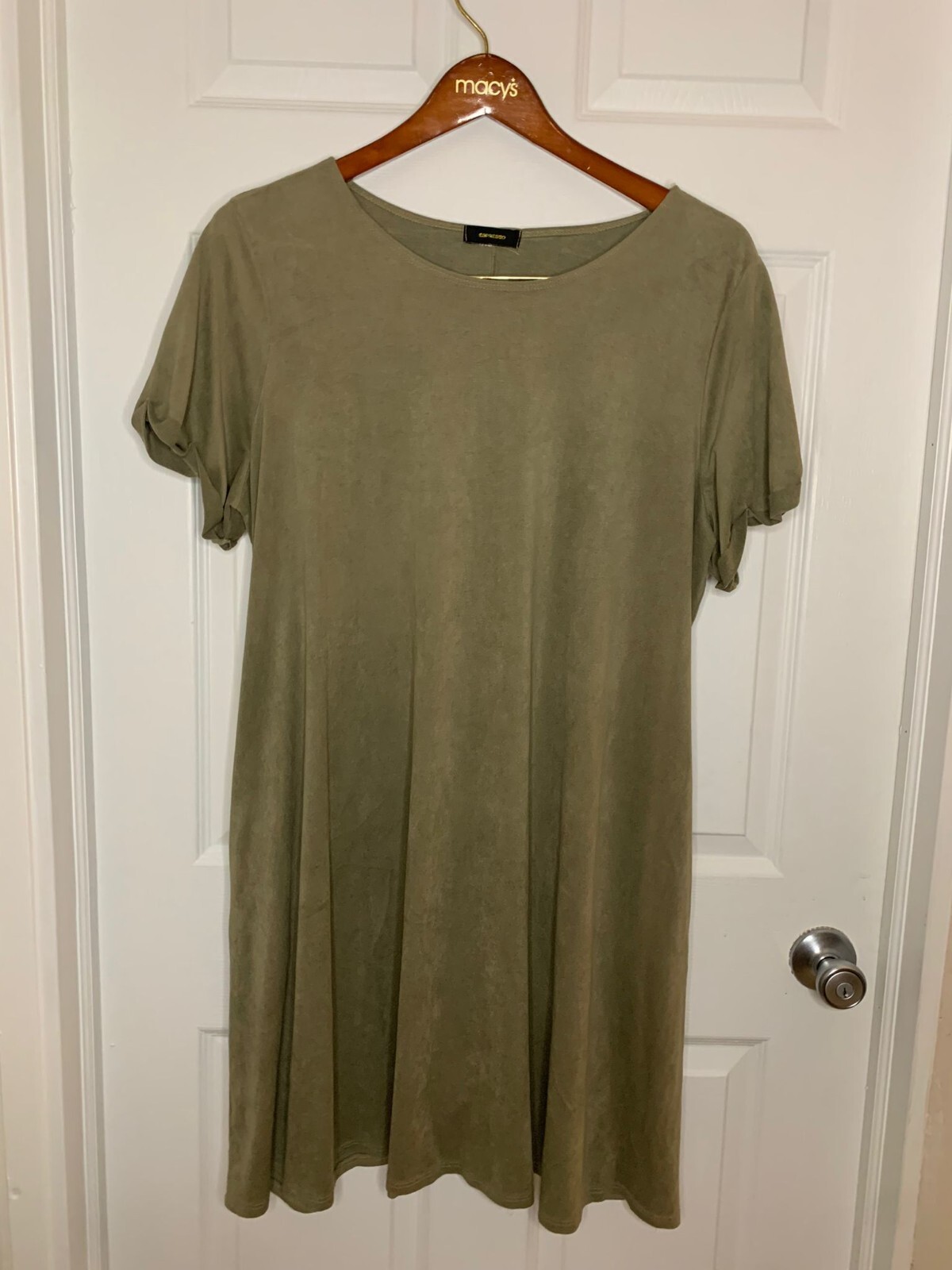 Espresso XL green dress with Pockets
