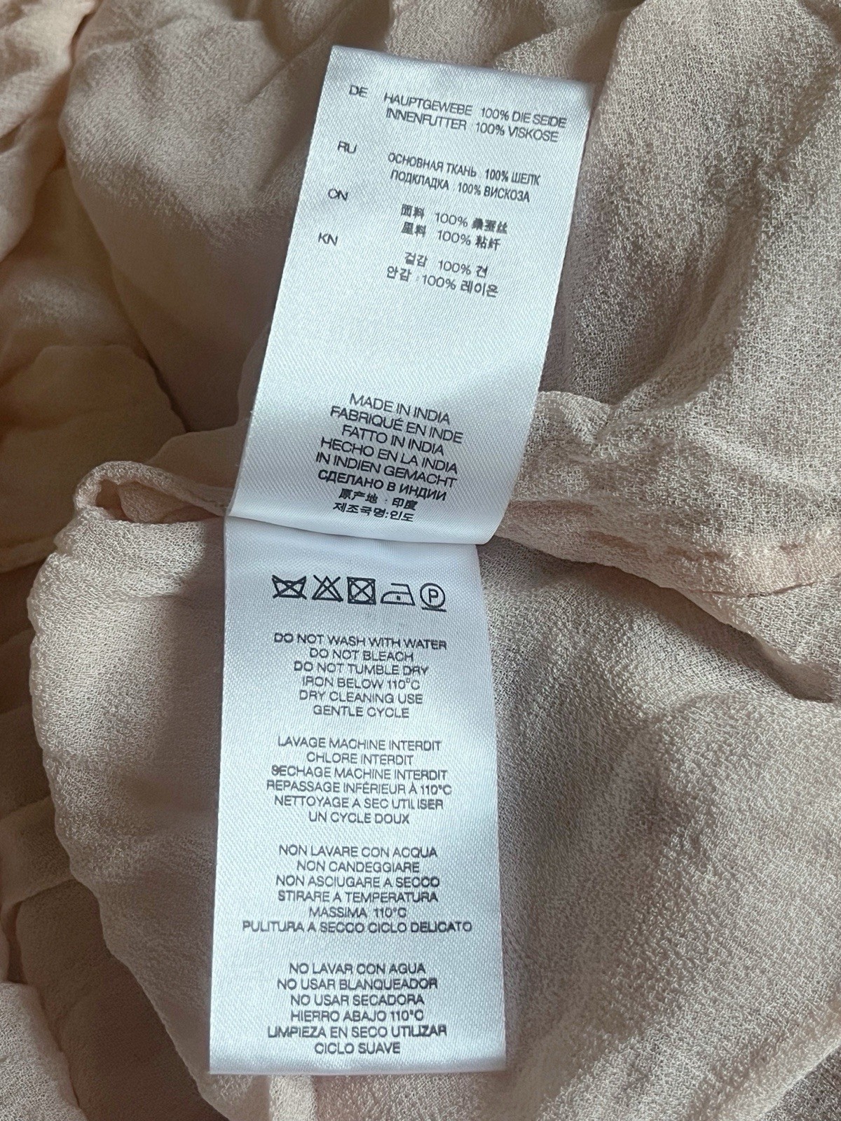 $500 IRO Pommie Silk Pink Flutter Sleeve V-Neck Draped EU 36 Chic Mini