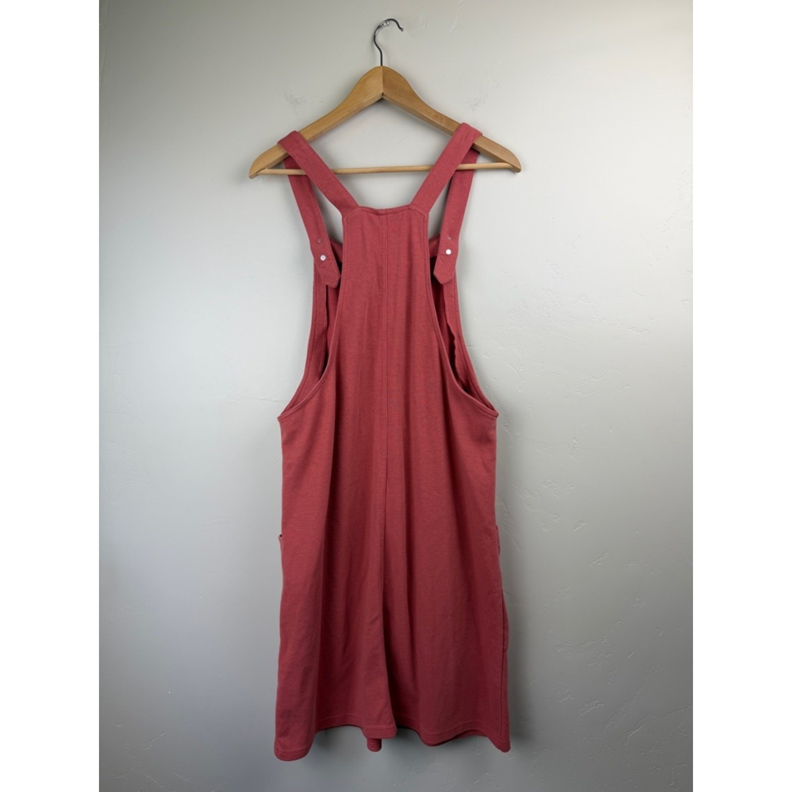 Roolee Dusty Rose Zip Front Overall Dress XL