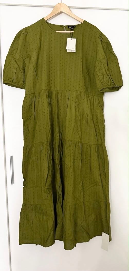 Nobody’s Child Green Betty Midi Dress Size UK 20 New With Tags