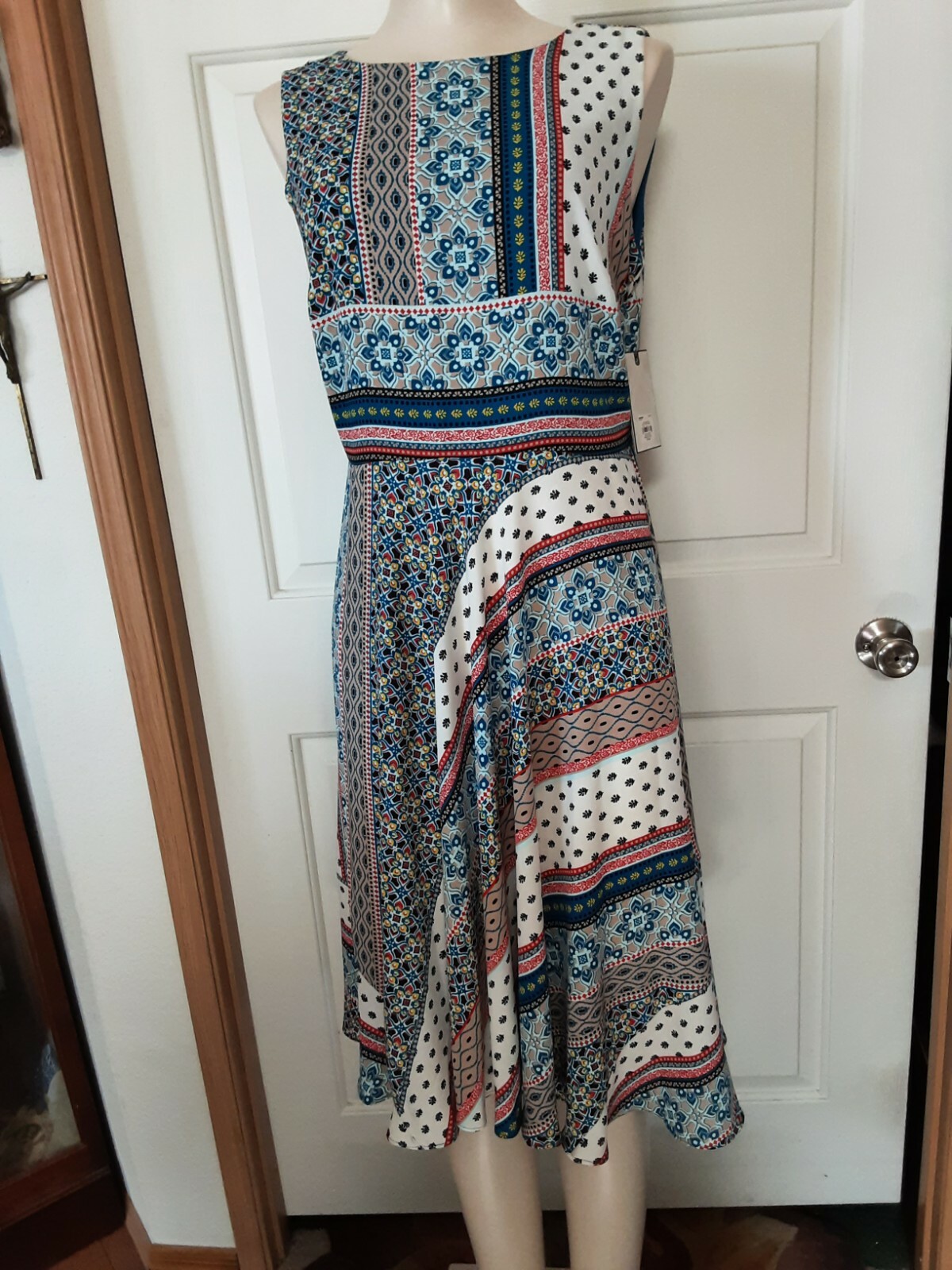 NWT Dana Buchman Summer Sleeveless Dress size 10 RN#73277 $78.00