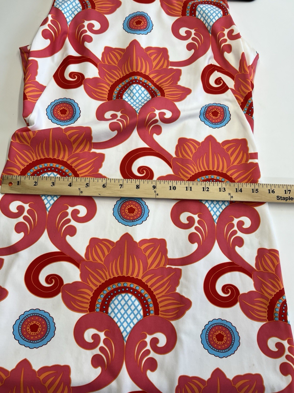 J. McLaughlin Dress Shift Sheath Catalina Cloth Sleeveless Sz Small