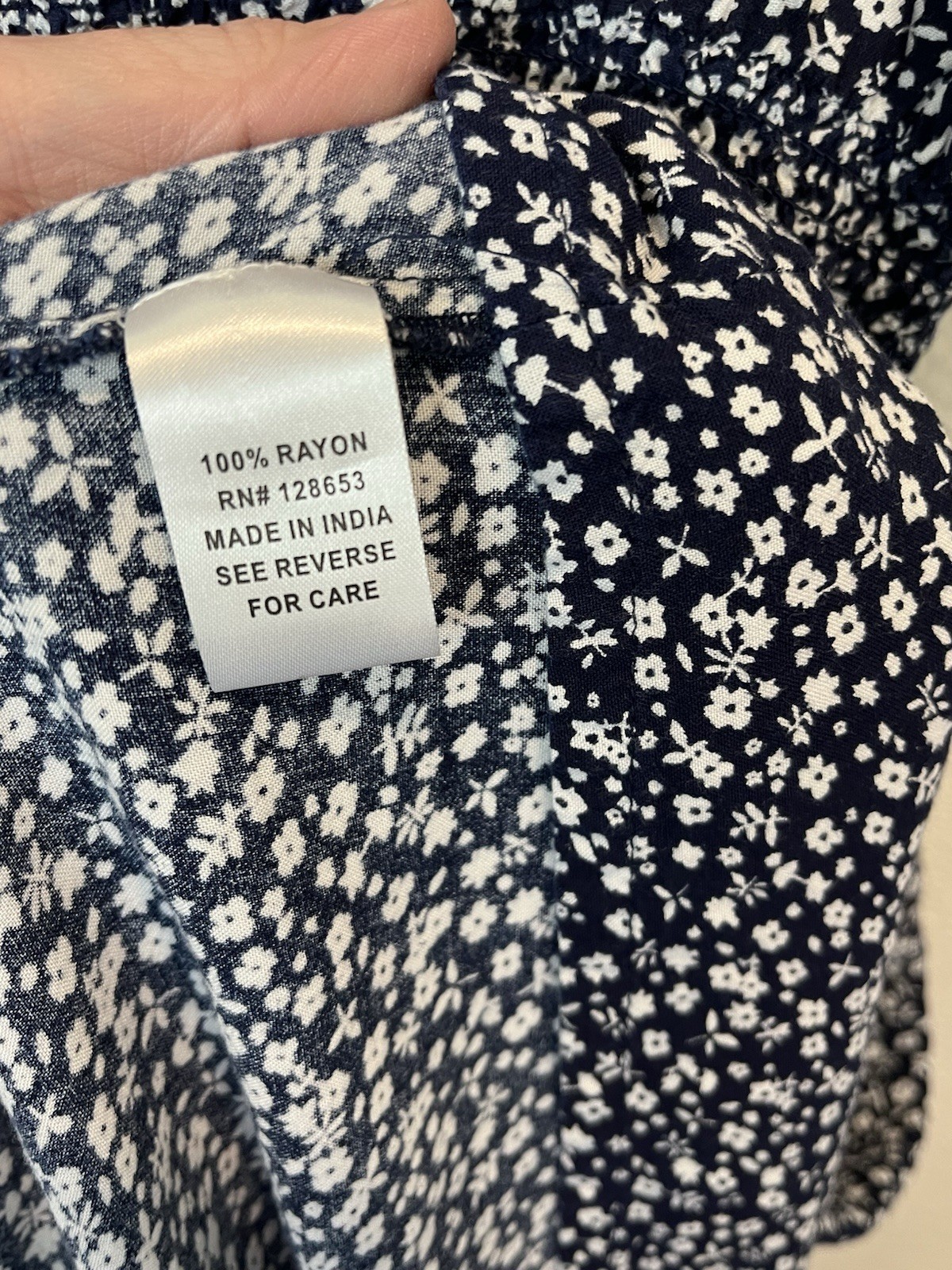 Violet Skies Maxi Dress Size Medium Navy Floral Ruffle Short Sleeve
