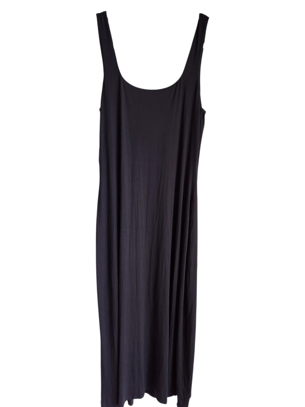 Soma Maxi Bra Dress Small Black Square Neck Lined Invisible Support Dress NEW