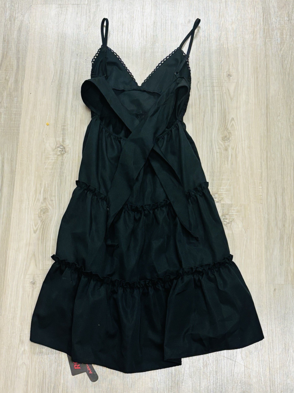 Romwe Small Black Sleeveless Midi Dress