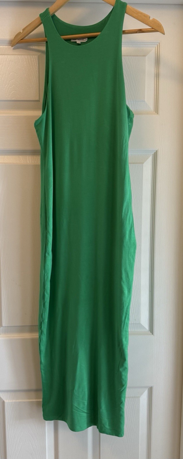 Good American Bodycon Midi Dress Racerback Plus Size 3 Green Midi GDK0132 Summer