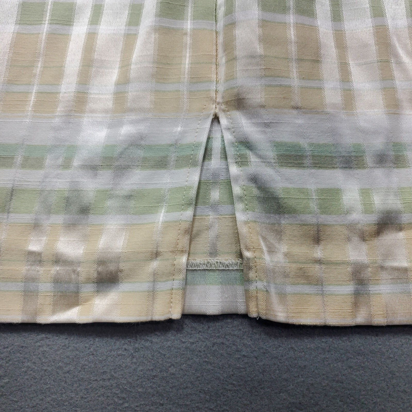 Bentley Summer Dress Rayon Blend Womens Size 8 Sleeveless Plaid Zipper. EUC