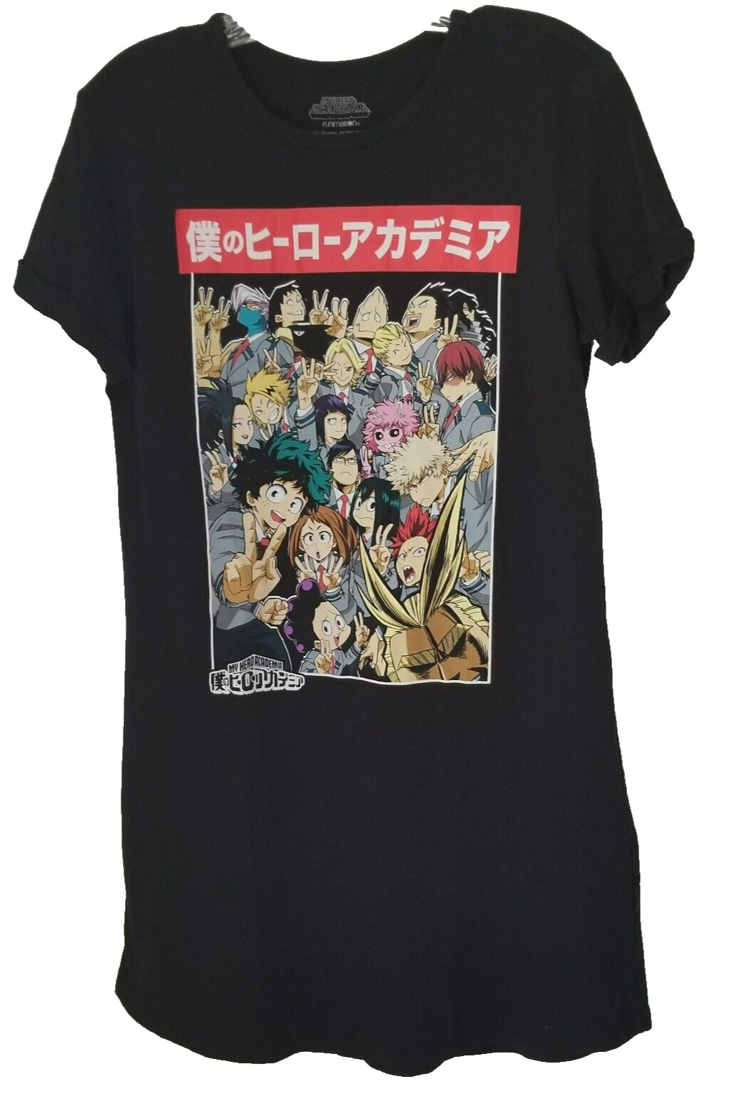 My Hero Academia Project Funimation Hankashi/Shueisha T-Shirt Dress Size S #114