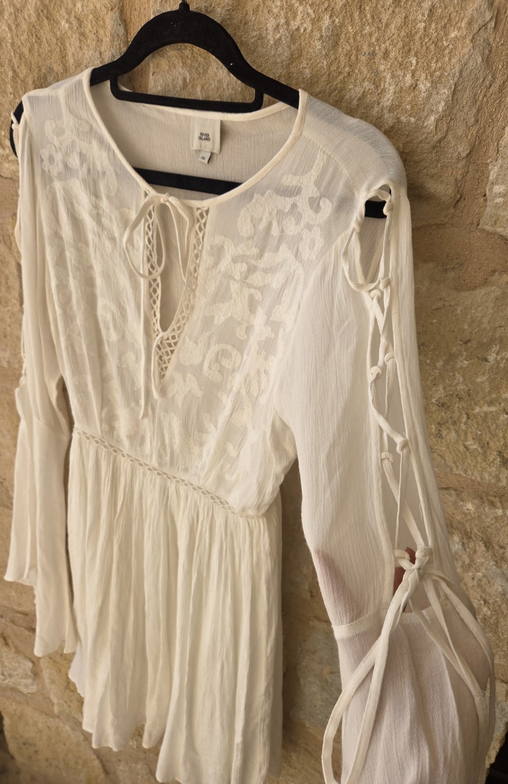 Stunning River Island Cream Boho Dress