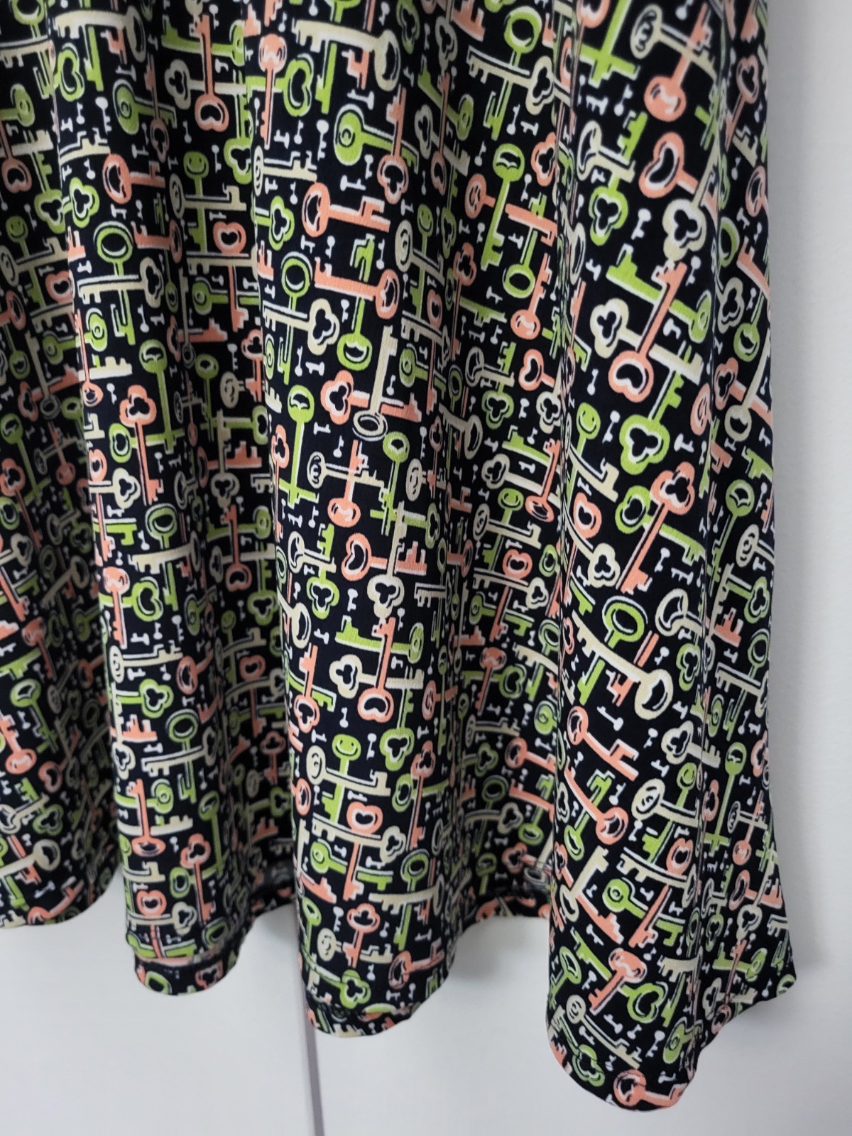 George Women’s Multicolor Key Pattern Lightweight Stretch Dress Size Medium 8/10