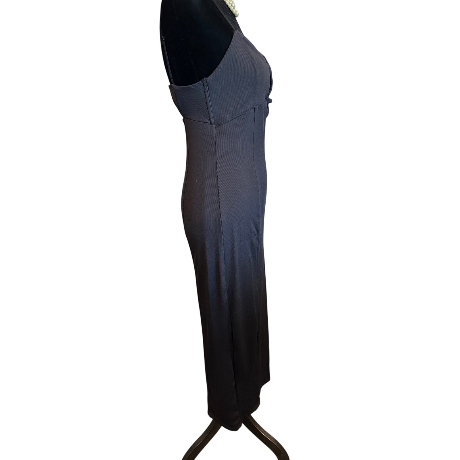 Intimately Free People Ribbed Cut Out Front and Back Midi Dress