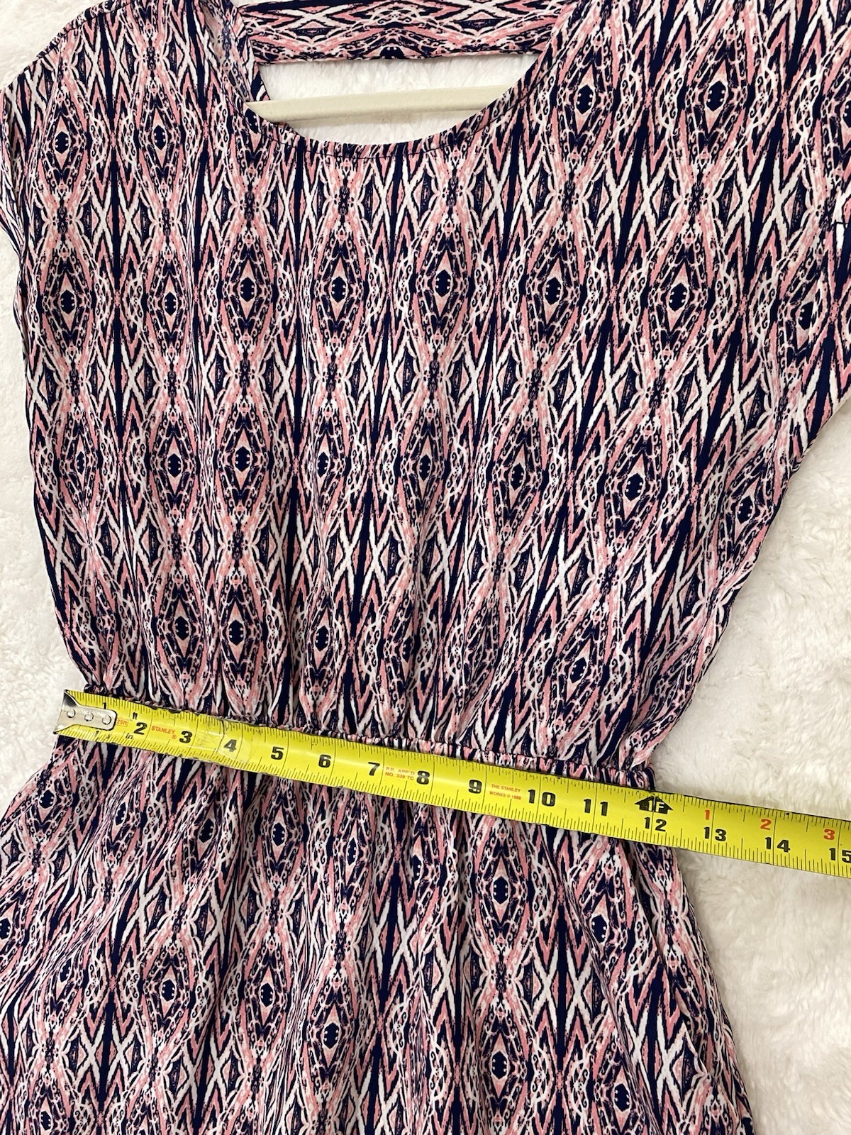Pink Republic Cut Out Back Mini Dress Juniors Small Lightweight Summer Chic