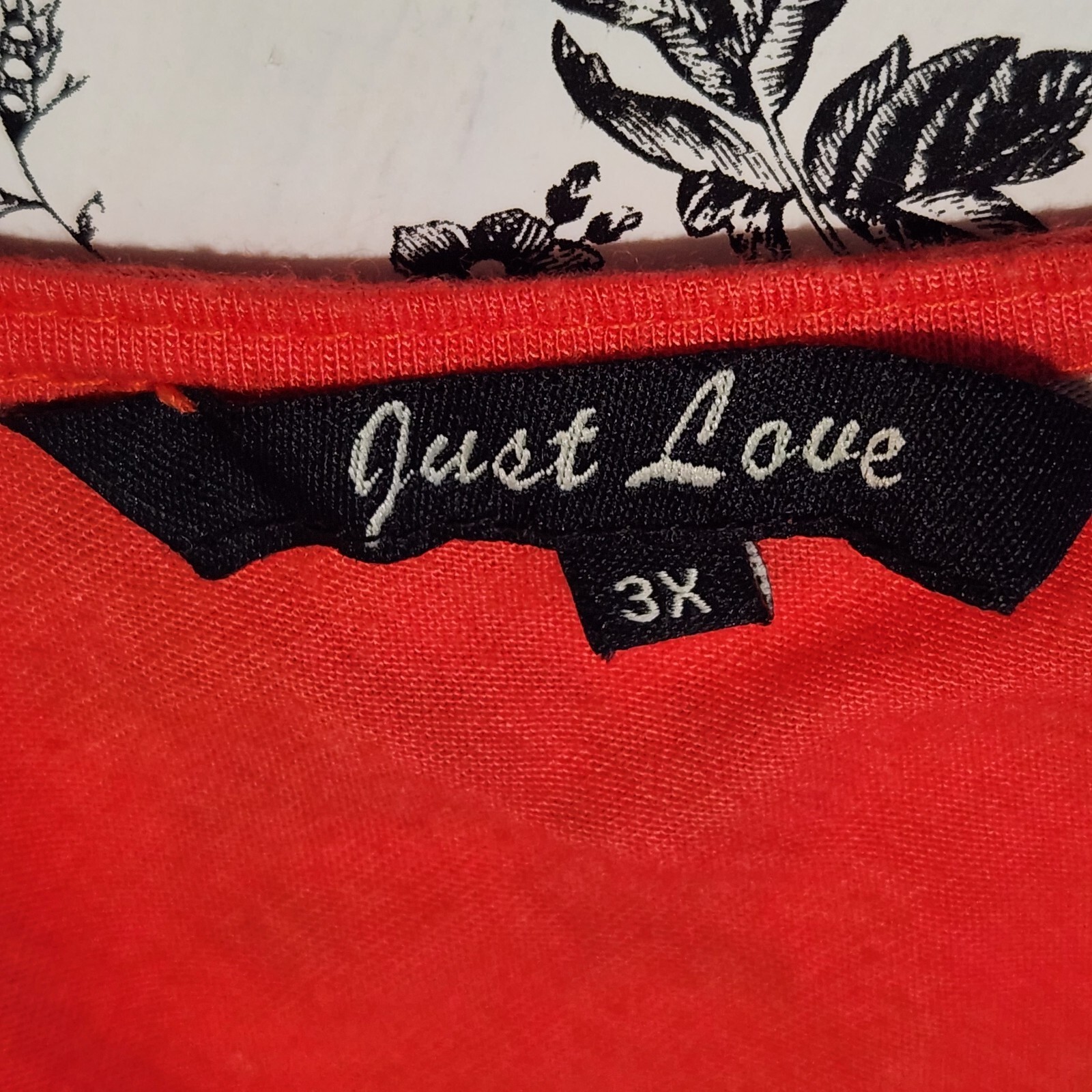 Just Love Women’s 3X Light Red Sleeveless Knit Maxi Dress