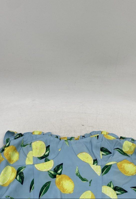 Juicy Couture Womens Multicolor Lemon Squeeze Sleeveless Shift Dress Size Large