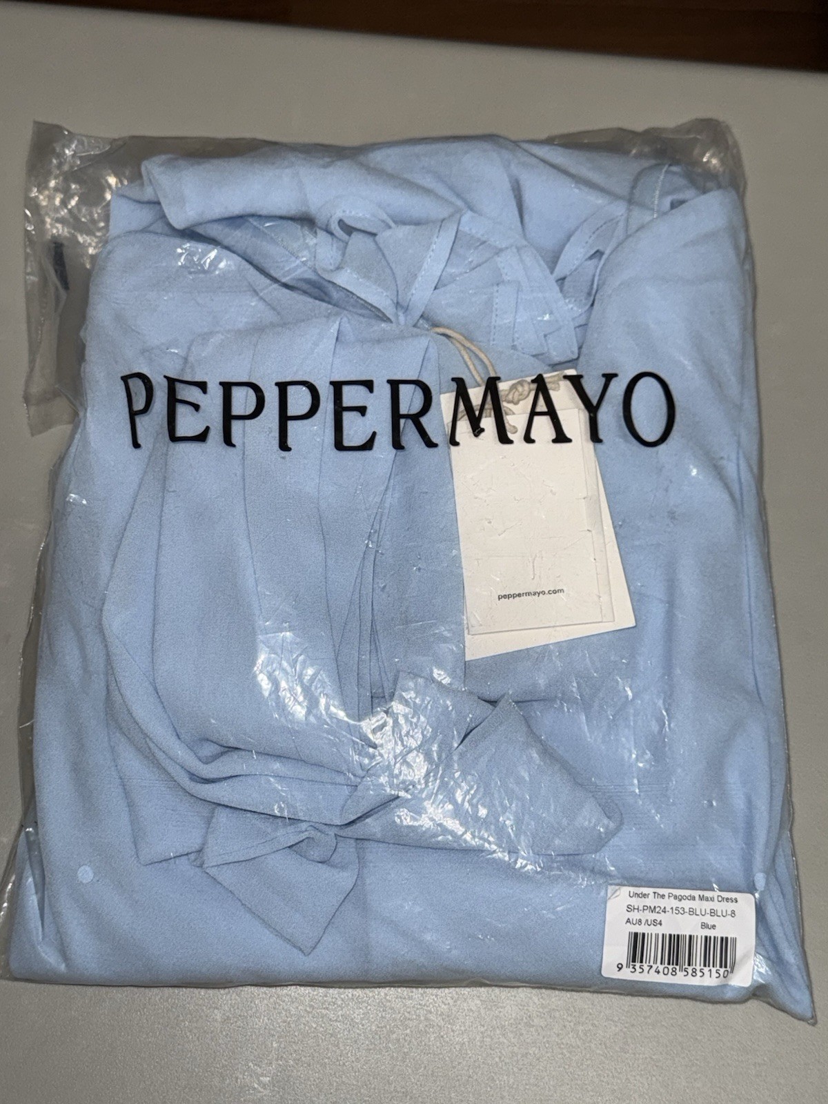 Peppermayo Under The Pagoda Maxi Dress Blue USA 4