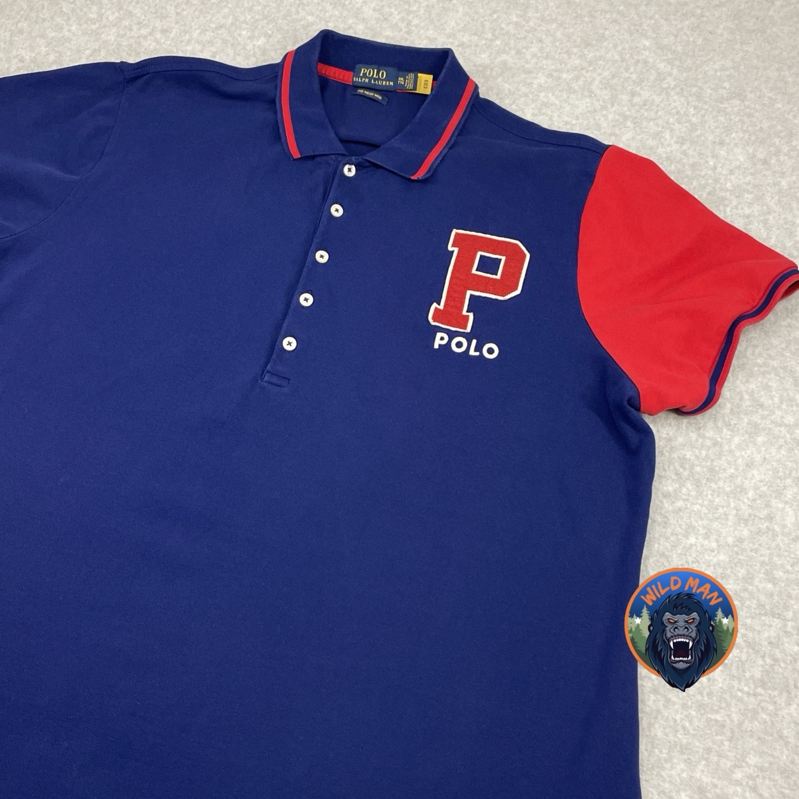 Polo Ralph Lauren The Mesh Mini Dress Varsity Womens 2XL Big P Logo Preppy
