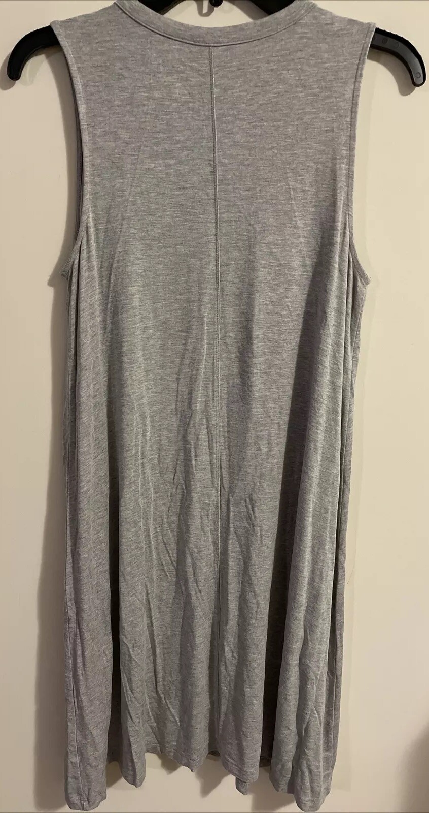 Time and Tru Womens Medium Gray Knee Length Sleeveless Swing Dress! A2403