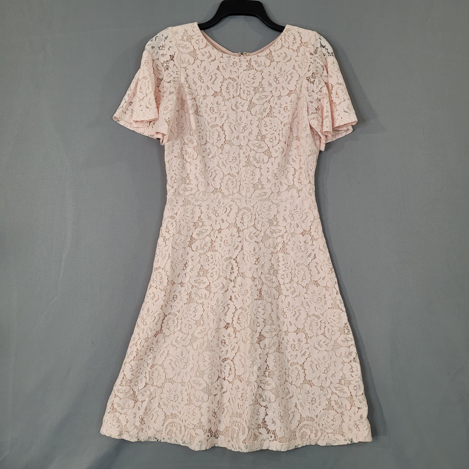 J Howard Women’s Pink Lace Dress Size 6 Cotton Nylon Rayon Blend Lined