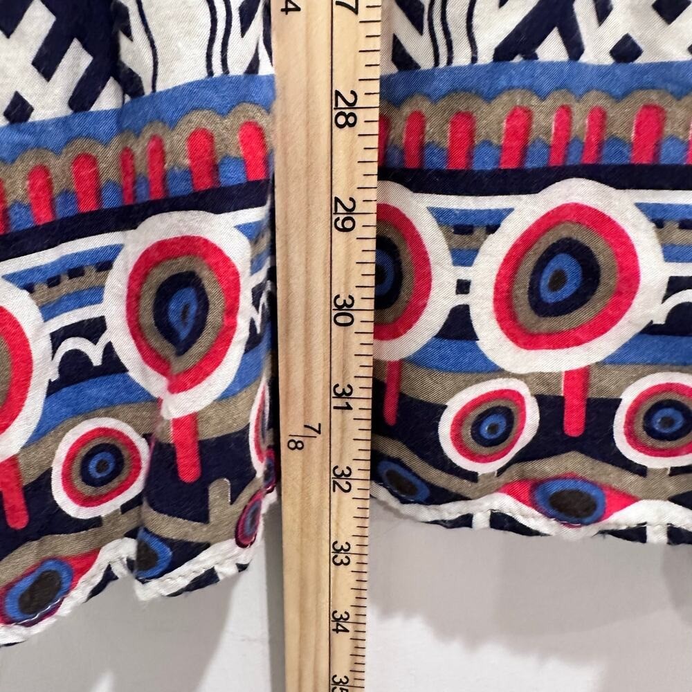 Flying Tomato Mini Dress Medium White Blue Pink Lace Boho Festival Tribal