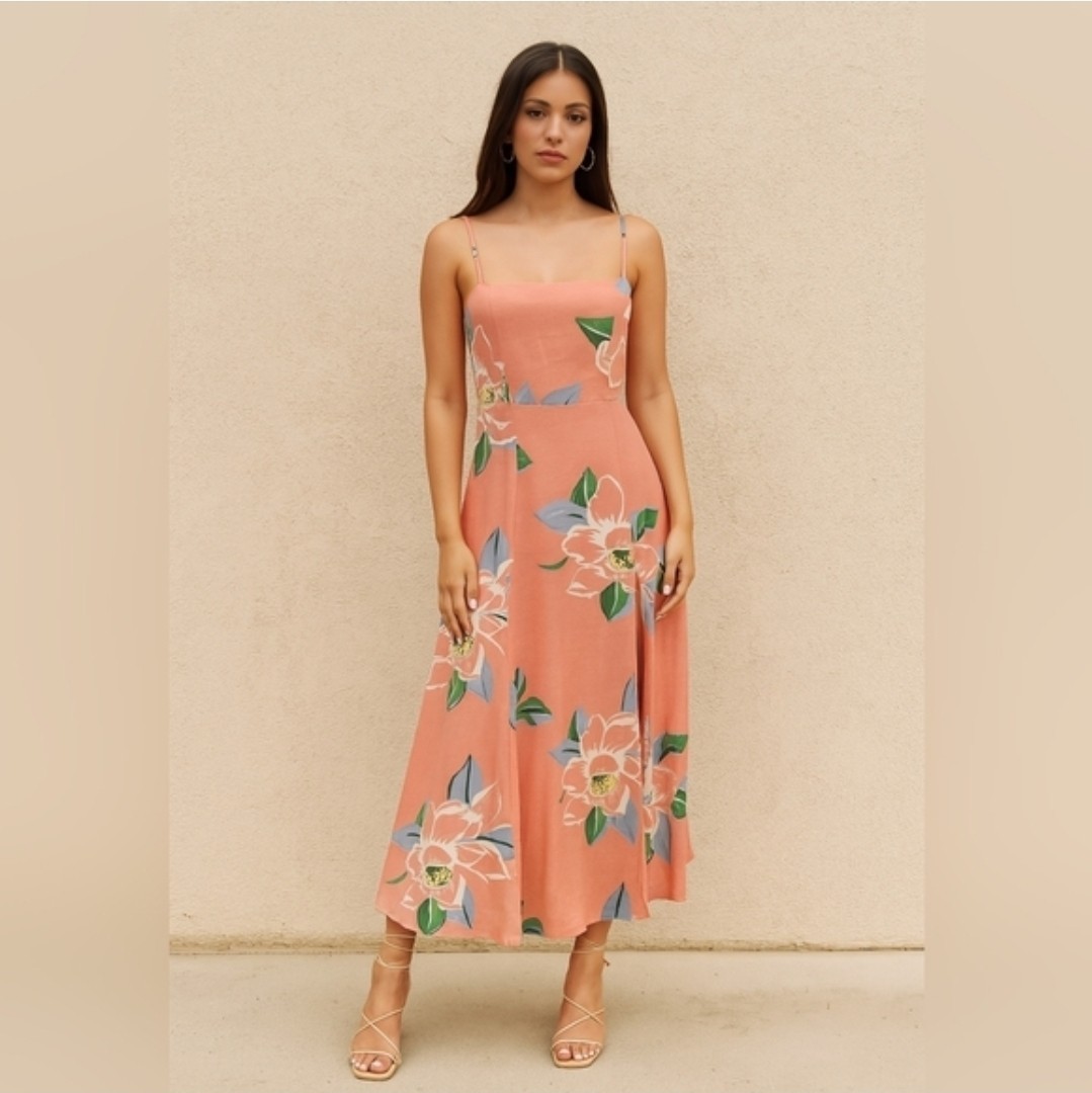 Women’s Capulet Dress, Floral, Pink, Size S