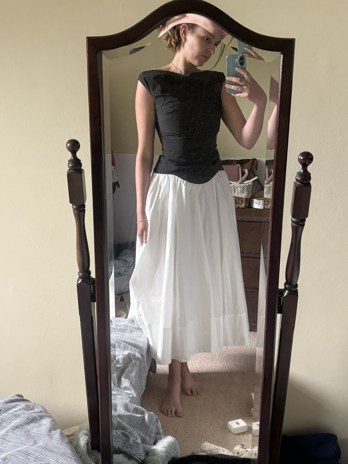 2026 NEW AUTHENTIC SIMKHAI Cersei Cotton Midi Dress $575