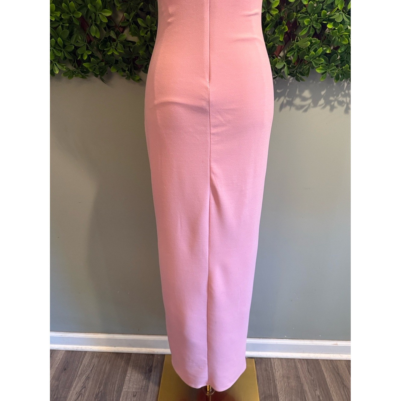 Adorable Allure (without Pink Rosette) Square Neck Sleeveless Maxi Dress