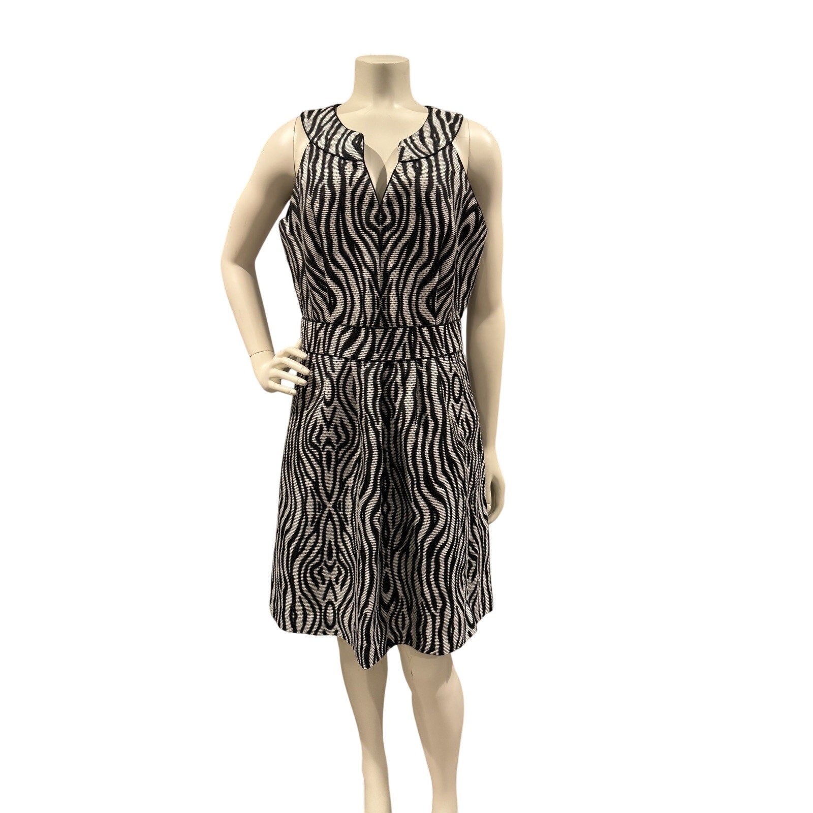 Banana Republic Heritage Graphic Print Lined Dress Size 8 Fall 2013 Collection