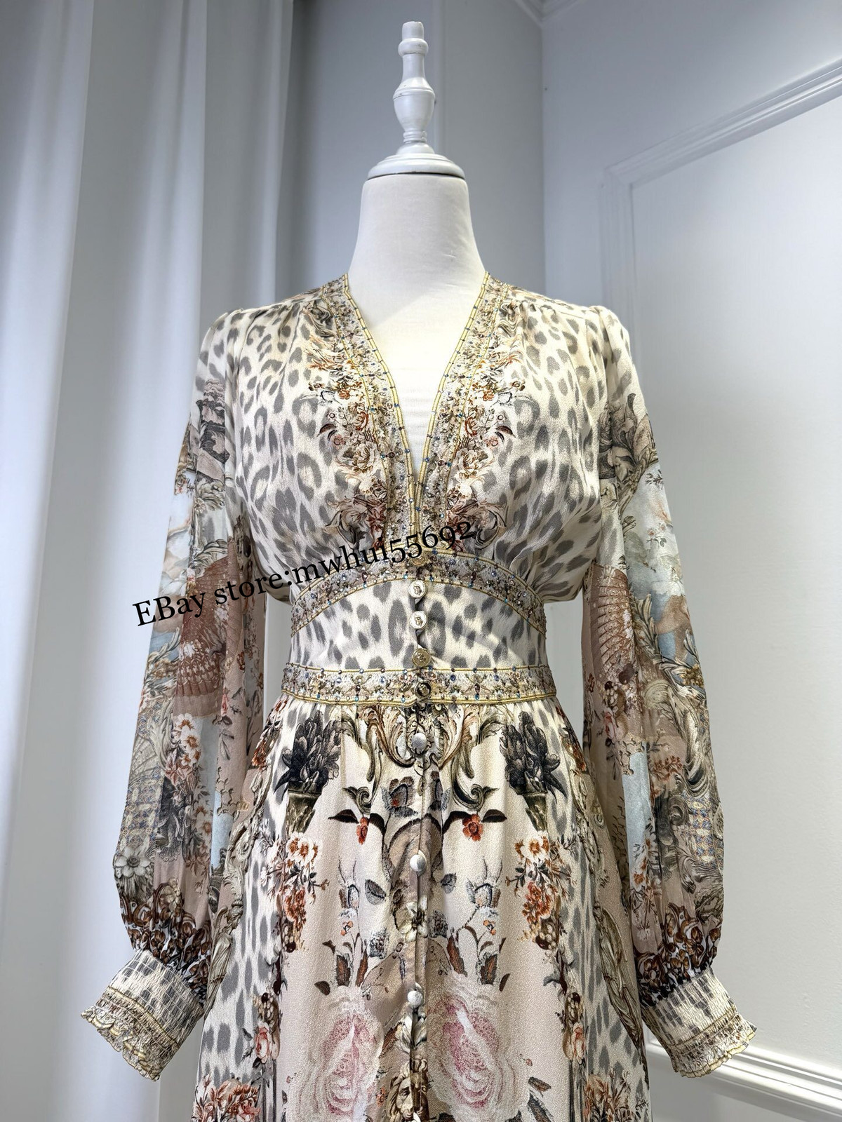 CAMILLA 2026 Maxi Dresses Luxury Elegant Temperament Slim Holiday Print Dress