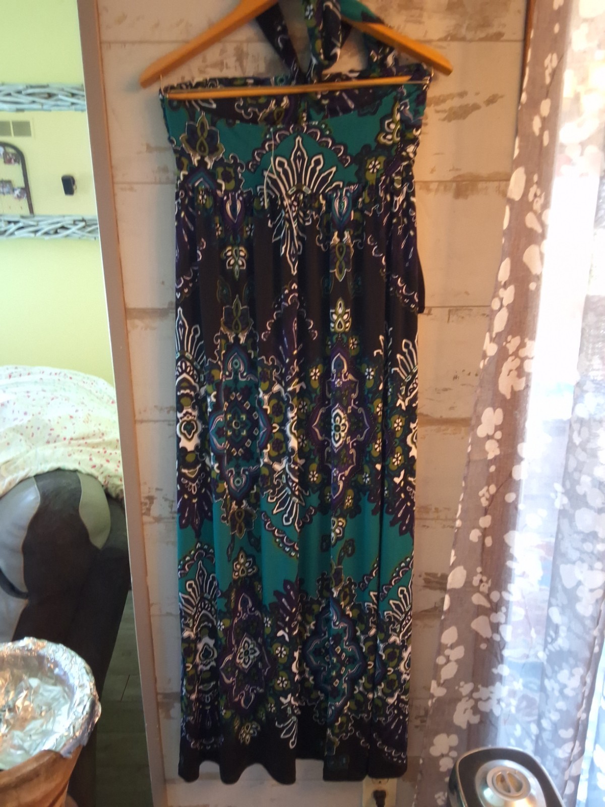 NWT–Apt 9 Gypsy Jade Style Medium Strapless Summer Long Dress