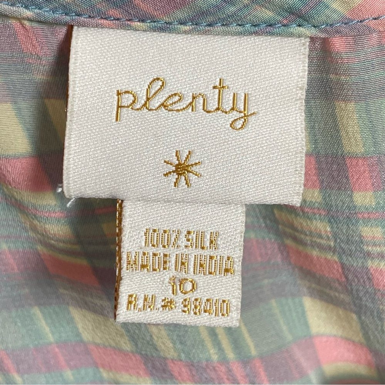 Plenty by Tracy Reese Wrap Dress Silk Plaid Women 10 Cap Sleeves Feminine V-Neck