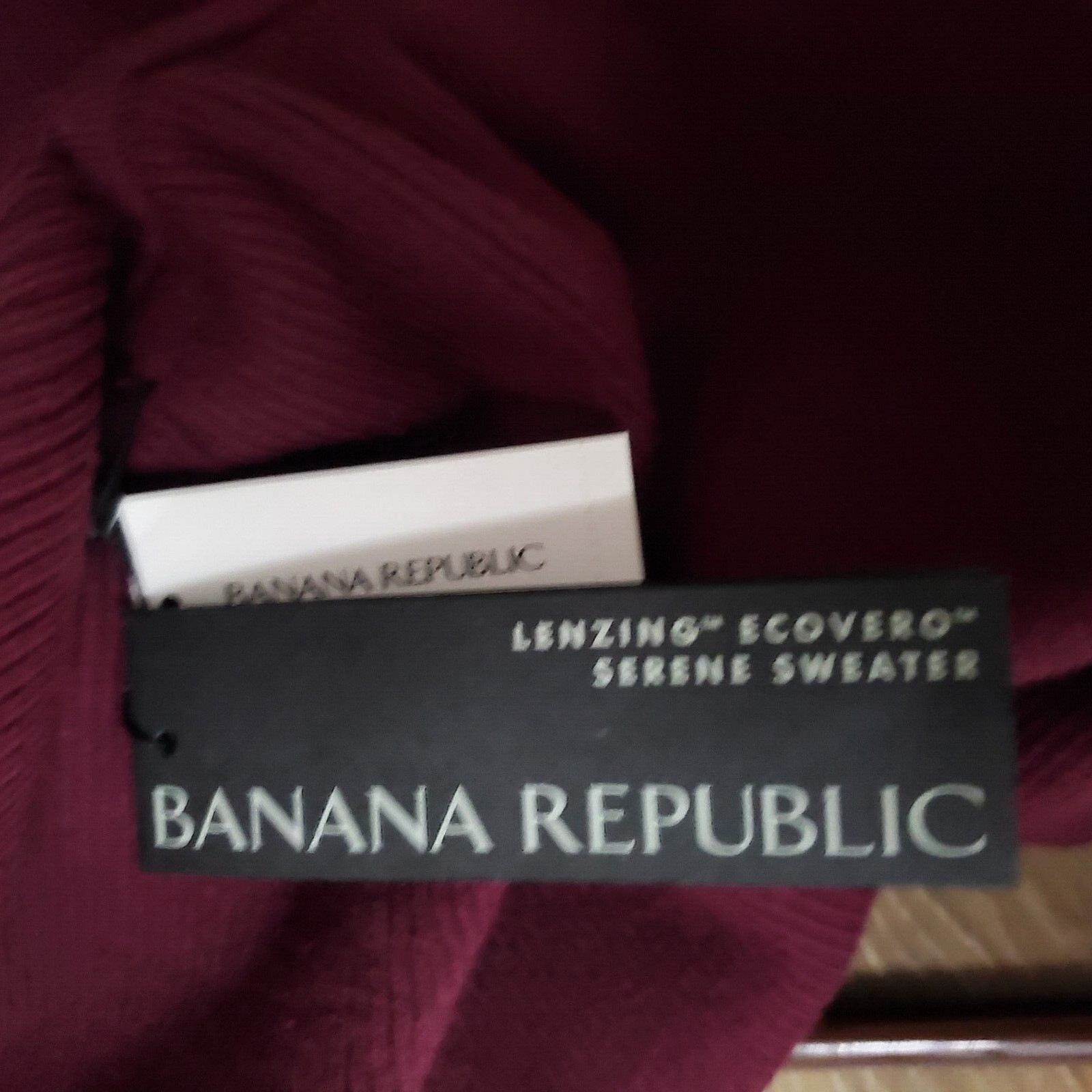 NWT Banana Republic Solid Maroon Lenzing Ecovero Splash Sweater Dress Womens XXL