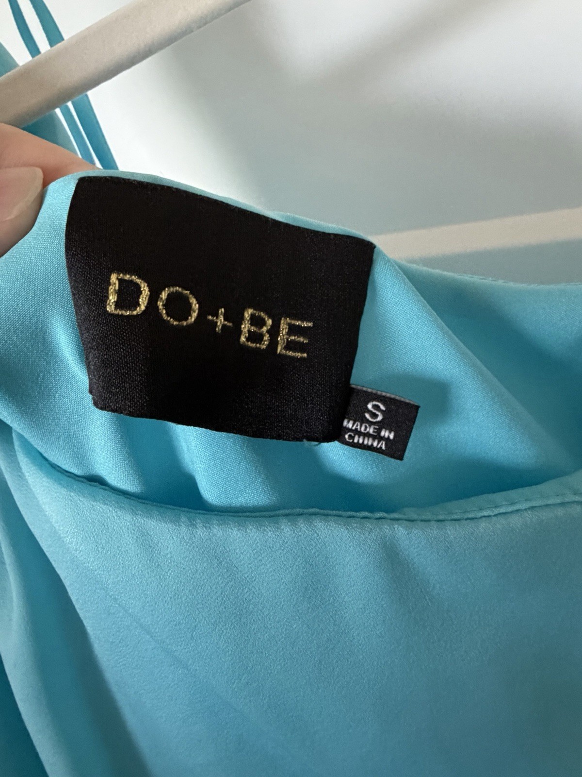 Do+Be Blue One Shoulder Ruched Draped Knee Length Bodycon Dress S Zip