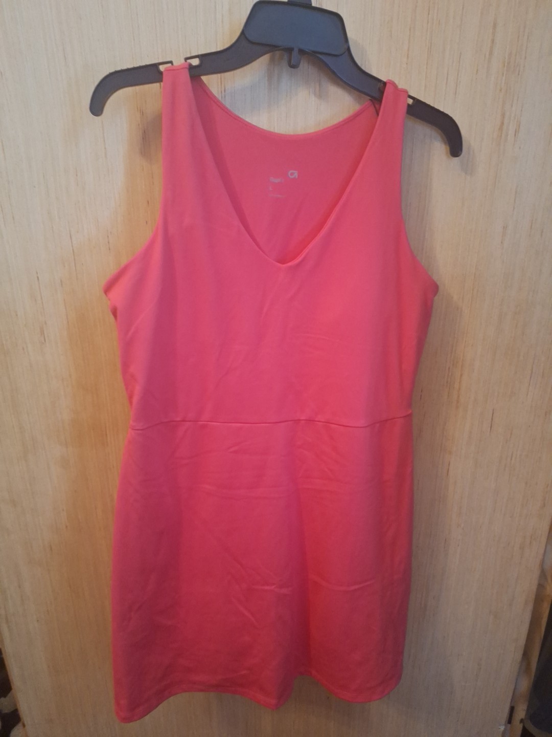 GapFit Women’s Active Tank Dress with Shelf Bra and Shorts, Size Large, Tennis