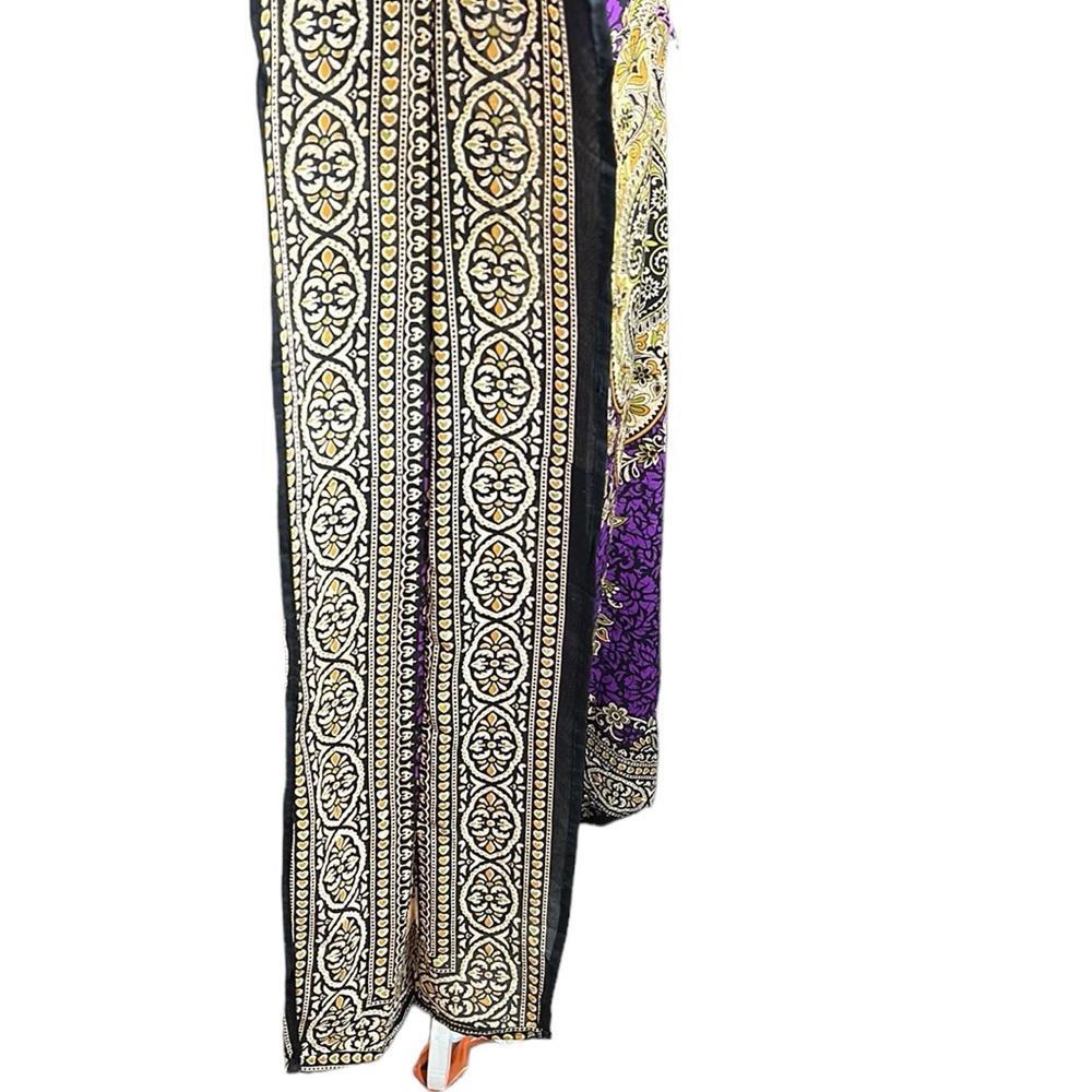 NWT Cute Options Kaftan Kimono Purple Women OS M Hippie Boho Maxi Egyptian Dress