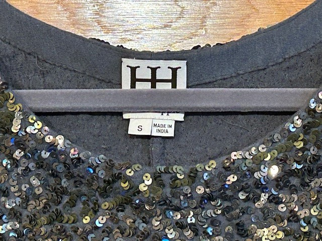 NWOT Haute Hippie Sequin Shift Dress long sleeves cocktail party 36″ S Small