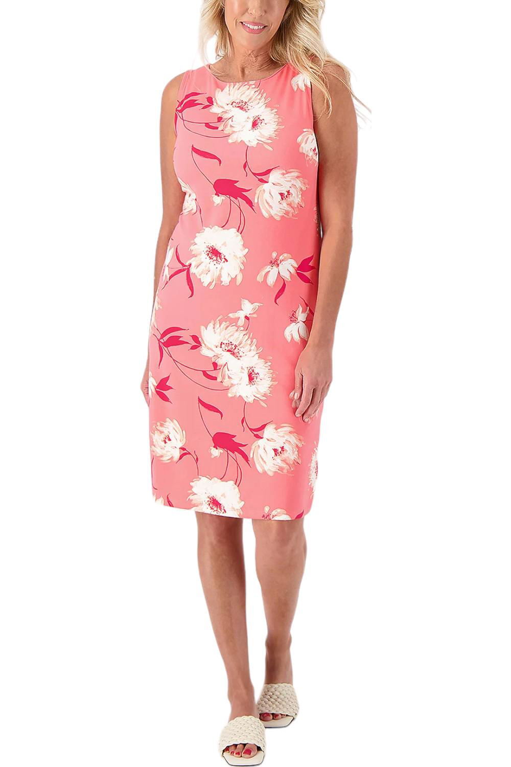 Isaac Mizrahi Live! Printed Shift Dress Pink Floral