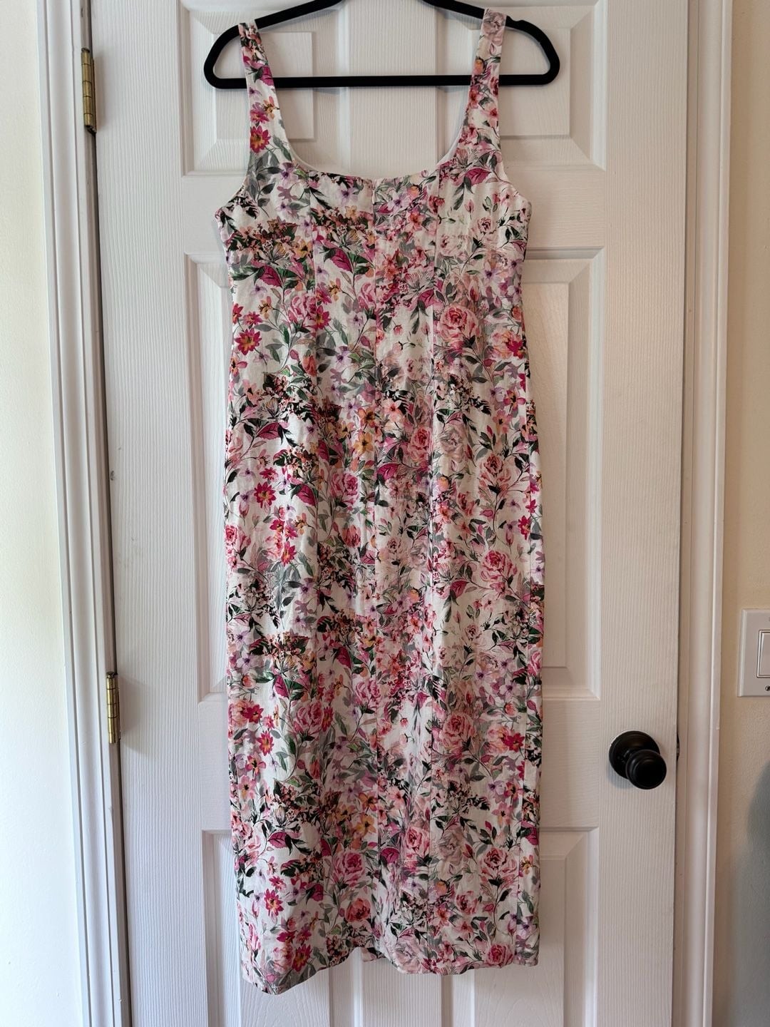 Generation Love Eugenia Floral Sleeveless Linen Blend Midi Dress