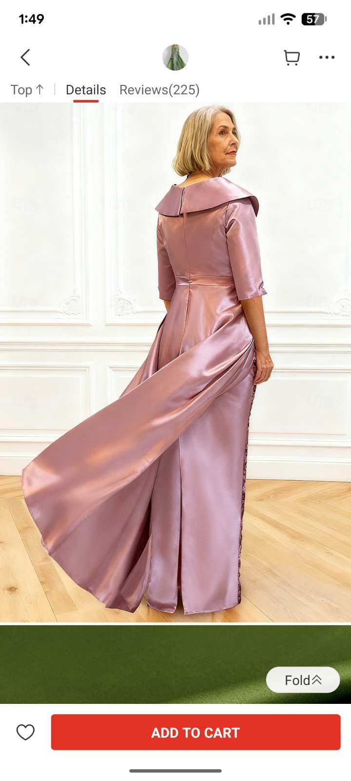 Red Floor Length Evening Gown
