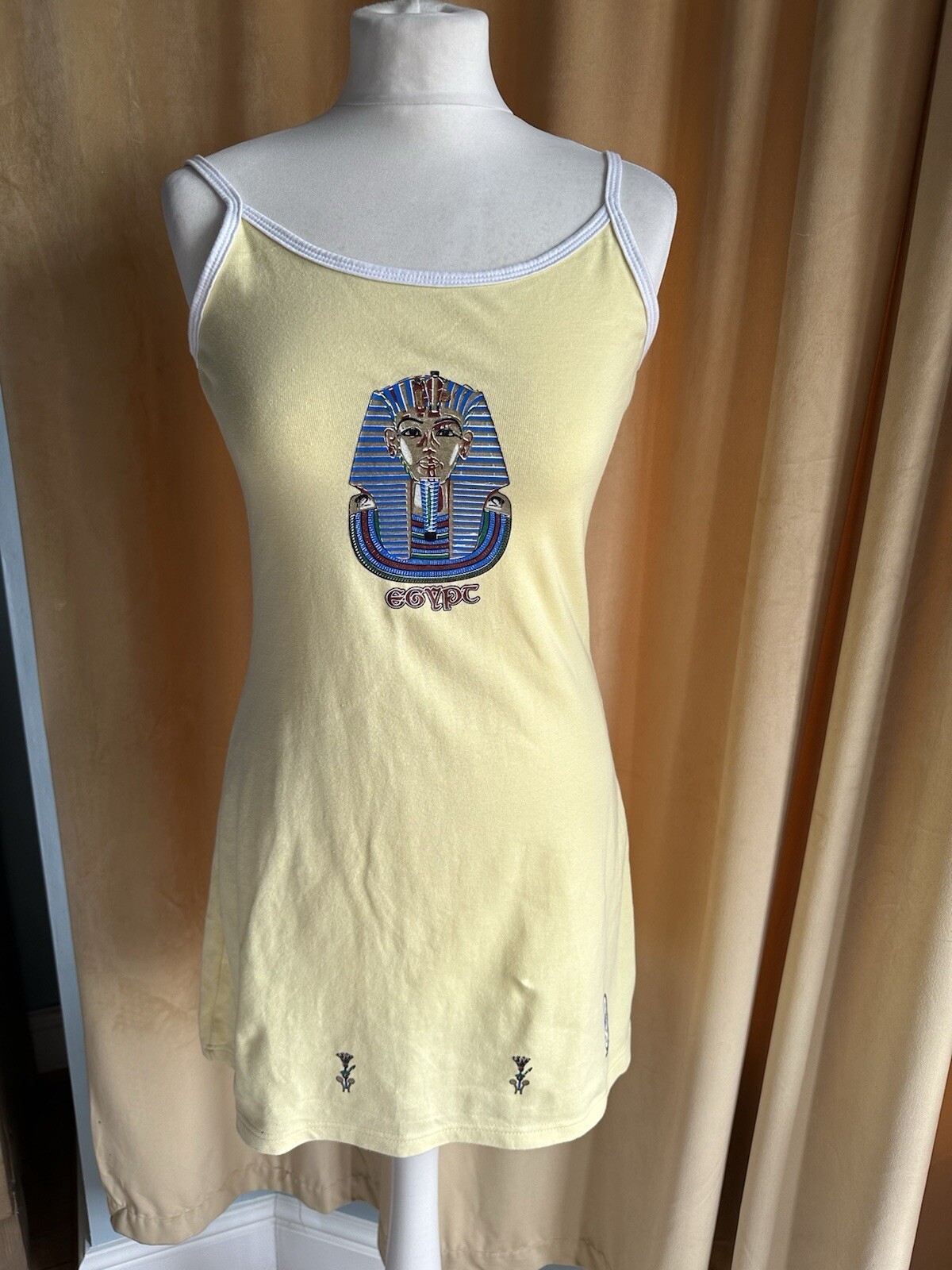 Lucca Made In Egypt Yellow Summer Dress Size M
